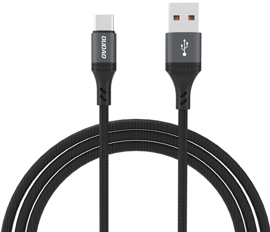 USB-A to USB-C Data and Charging Cable Dudao L3ST, 100W, 1.2m, Black