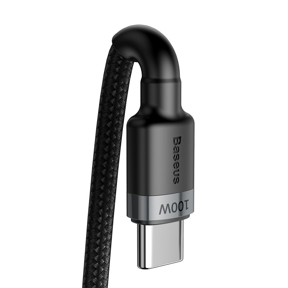 Data and Charging Cable USB-C - USB-C Baseus Coffee, 100W, 2m, Gray CATKLF-ALG1