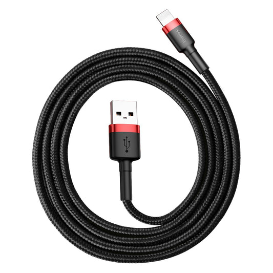 Data and Charging Cable USB-A - Lightning Baseus Coffee, 18W, 1m, Black CALKLF-B19