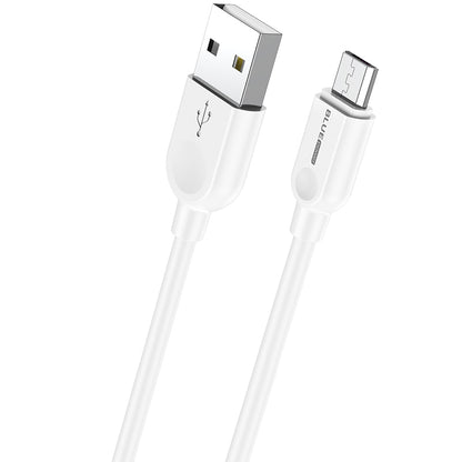 Data and Charging Cable USB-A - microUSB BLUE Power BM2BX14 LinkJet, 18W, 2m, White