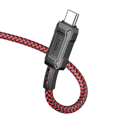 USB-C - USB-C HOCO Leader X94 Data and Charging Cable, 60W, 1m, Red