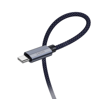 USB-C - USB-C HOCO U134 Data and Charging Cable, 240W, 1.8m, Gray