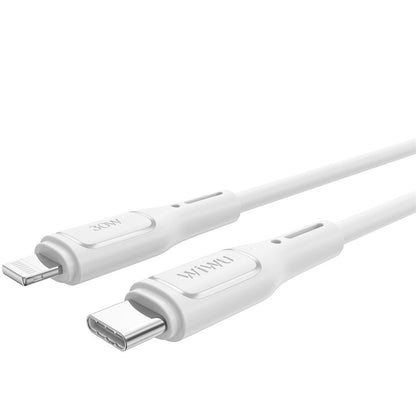 USB-C - Lightning Data and Charging Cable WiWu Wi-C043E Starlink, 30W, 1m, White