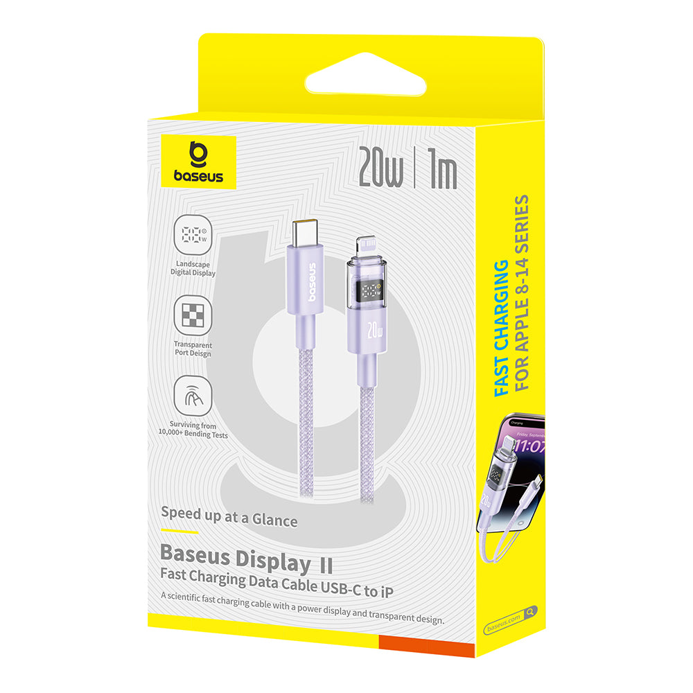 USB-C to USB-C Data and Charging Cable Baseus Display 2, 100W, 1m, Purple P10382702511-00