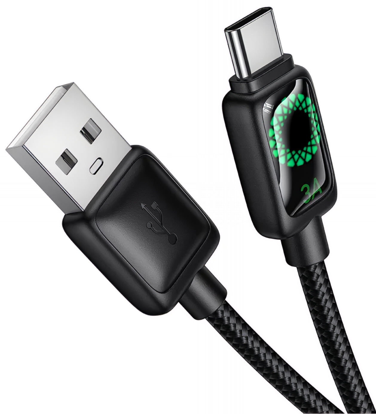 USB-A to USB-C Data and Charging Cable HOCO U146, 36W, 1.2m, Black