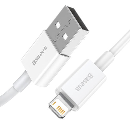 Data and Charging Cable USB-A - Lightning Baseus Superior Series, 20W, 0.25m, White CALYS-02