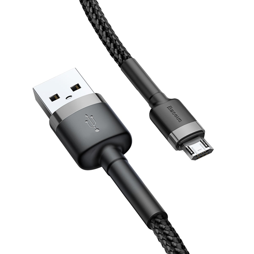 Data and Charging Cable USB-A - microUSB Baseus Coffee, 18W, 1m, Gray CAMKLF-BG1