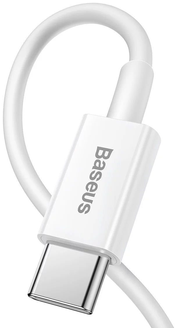 Data and Charging Cable USB-C - Lightning Baseus Superior Series, 20W, 1.5m, White CATLYS-B02