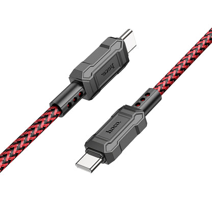 USB-C - USB-C HOCO Leader X94 Data and Charging Cable, 60W, 1m, Red