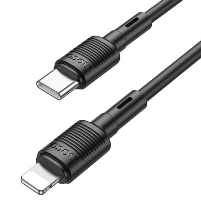 HOCO X83 Victory USB-C - Lightning Data and Charging Cable, 20W, 1m, Black