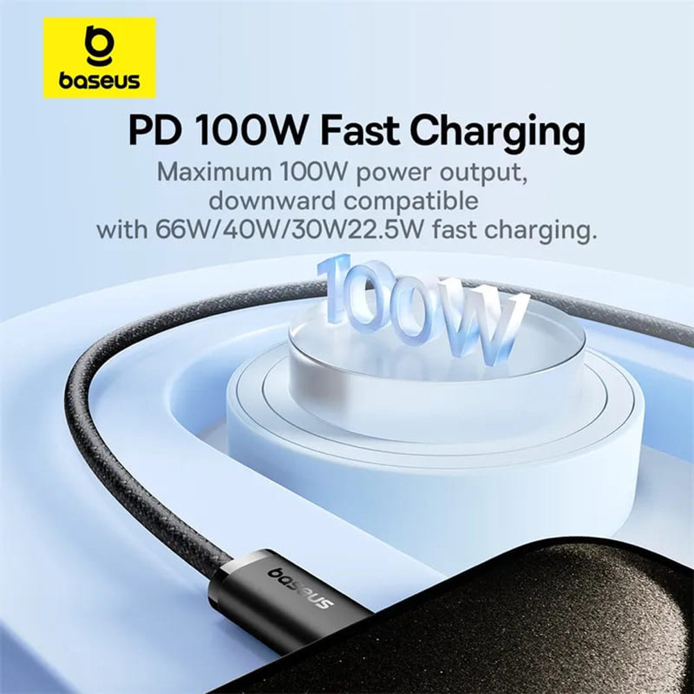 Data and Charging Cable USB-C - USB-C Baseus Dynamic 3 Series, 100W, 2m, Black P10367000111-01