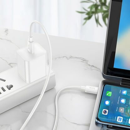 USB-C Data and Charging Cable - USB-C HOCO X96, 100W, 1m, White