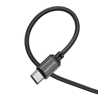 Borofone BX87 Sharp USB-A - USB-C Data and Charging Cable, 60W, 1m, Black