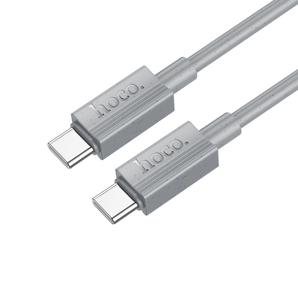 USB-C Data and Charging Cable - USB-C HOCO X107, 60W, 1m, Gray