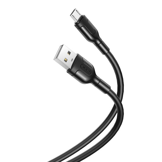 USB-A - microUSB Data and Charging Cable XO Design NB212, 18W, 1m, Black 