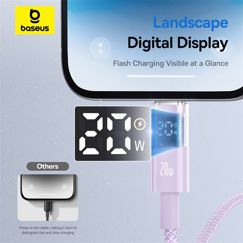 USB-C to USB-C Data and Charging Cable Baseus Display 2, 100W, 1m, Purple P10382702511-00