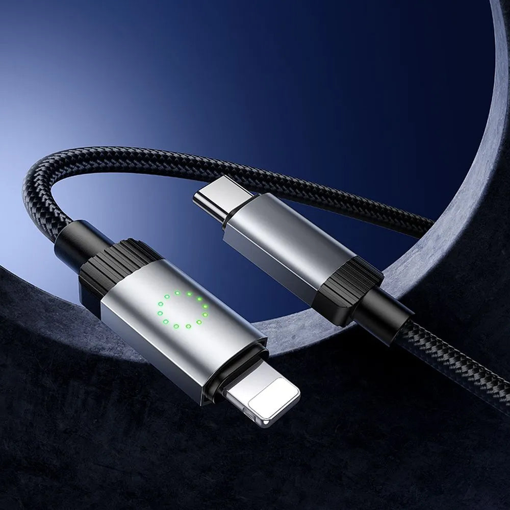 USB-C to Lightning Data and Charging Cable HOCO X117, 27W, 1m, Black