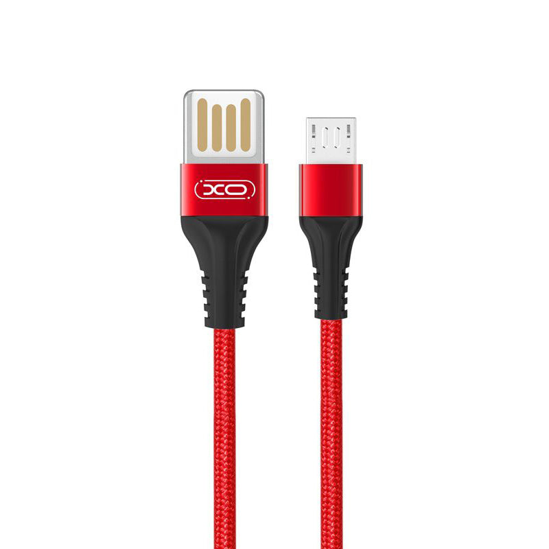 USB-A to microUSB Data and Charging Cable XO Design NB118, 18W, 1m, Red