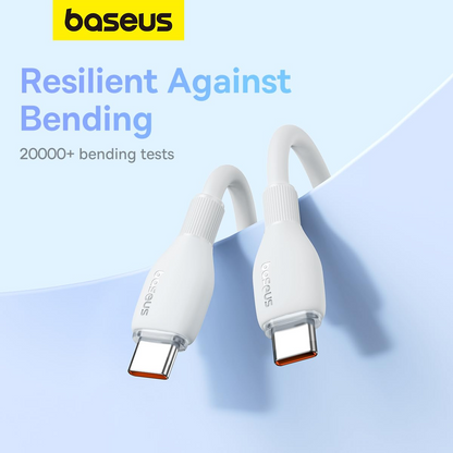 USB-C Data and Charging Cable - USB-C Baseus Pudding, 100W, 1.2m, White P10355702221-00