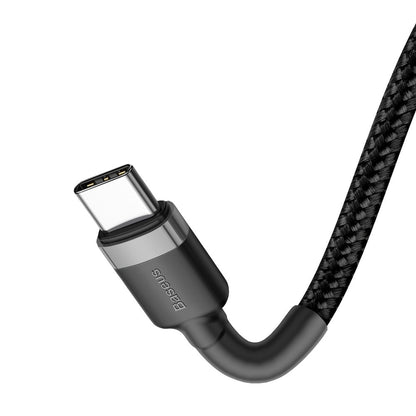 Data and Charging Cable USB-C - USB-C Baseus Coffee, 60W, 1m, Black CATKLF-GG1