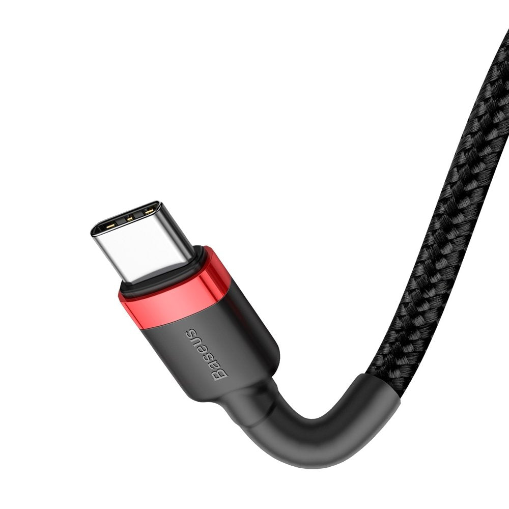 Data and Charging Cable USB-C - USB-C Baseus Coffee, 60W, 1m, Red CATKLF-G91