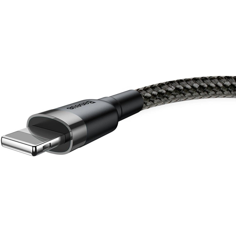 Data and Charging Cable USB-A - Lightning Baseus Coffee, 18W, 0.5m, Gray CALKLF-AG1