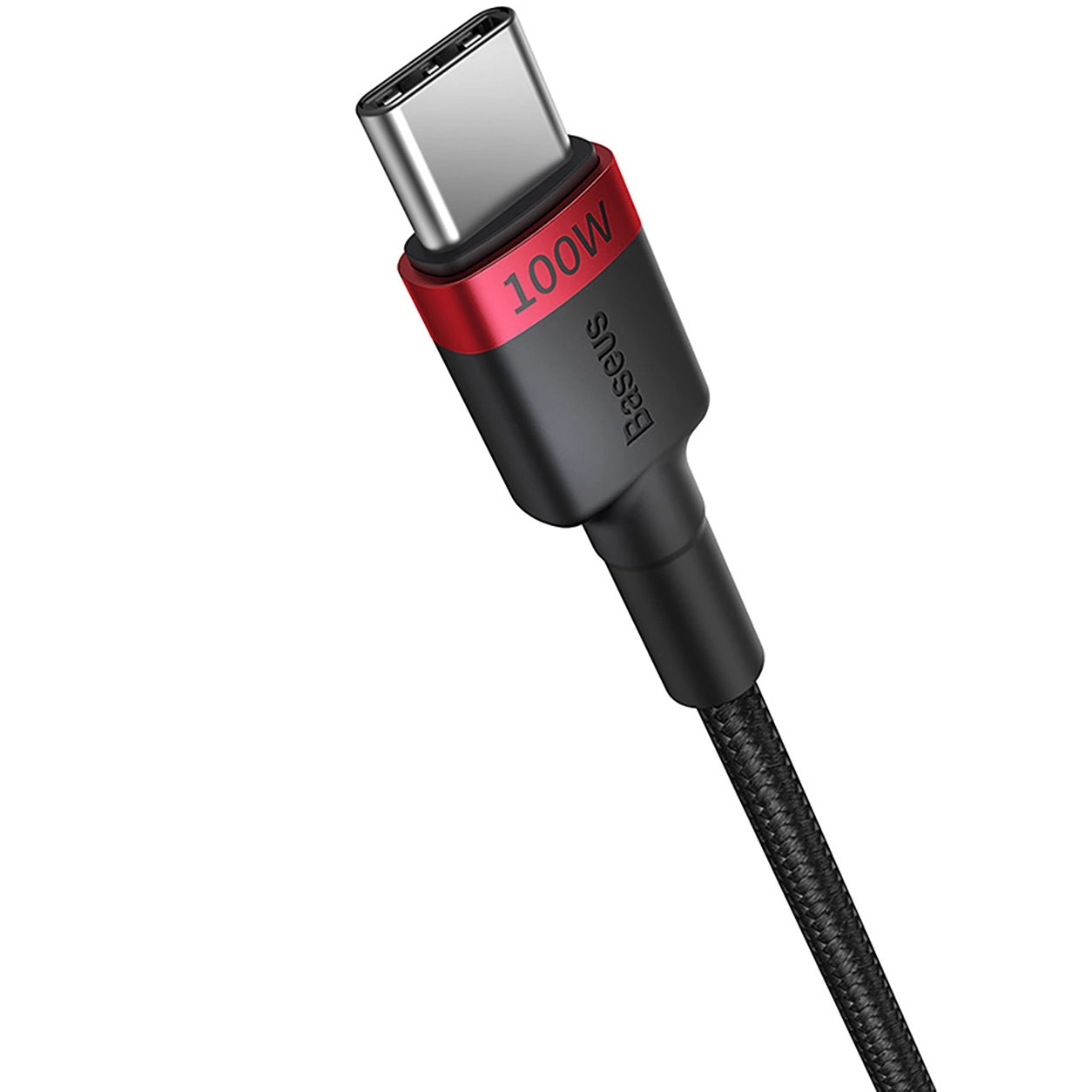 Baseus Cafule USB-C - USB-C Data and Charging Cable, 100W, 2m, Red, Set of 2 pieces