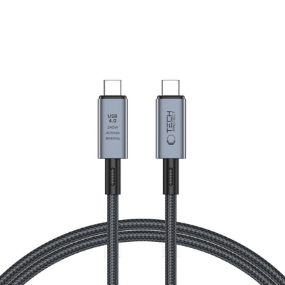 USB-C Data and Charging Cable - USB-C Tech-Protect Ultraboost Max, 240W, 1m, Gray