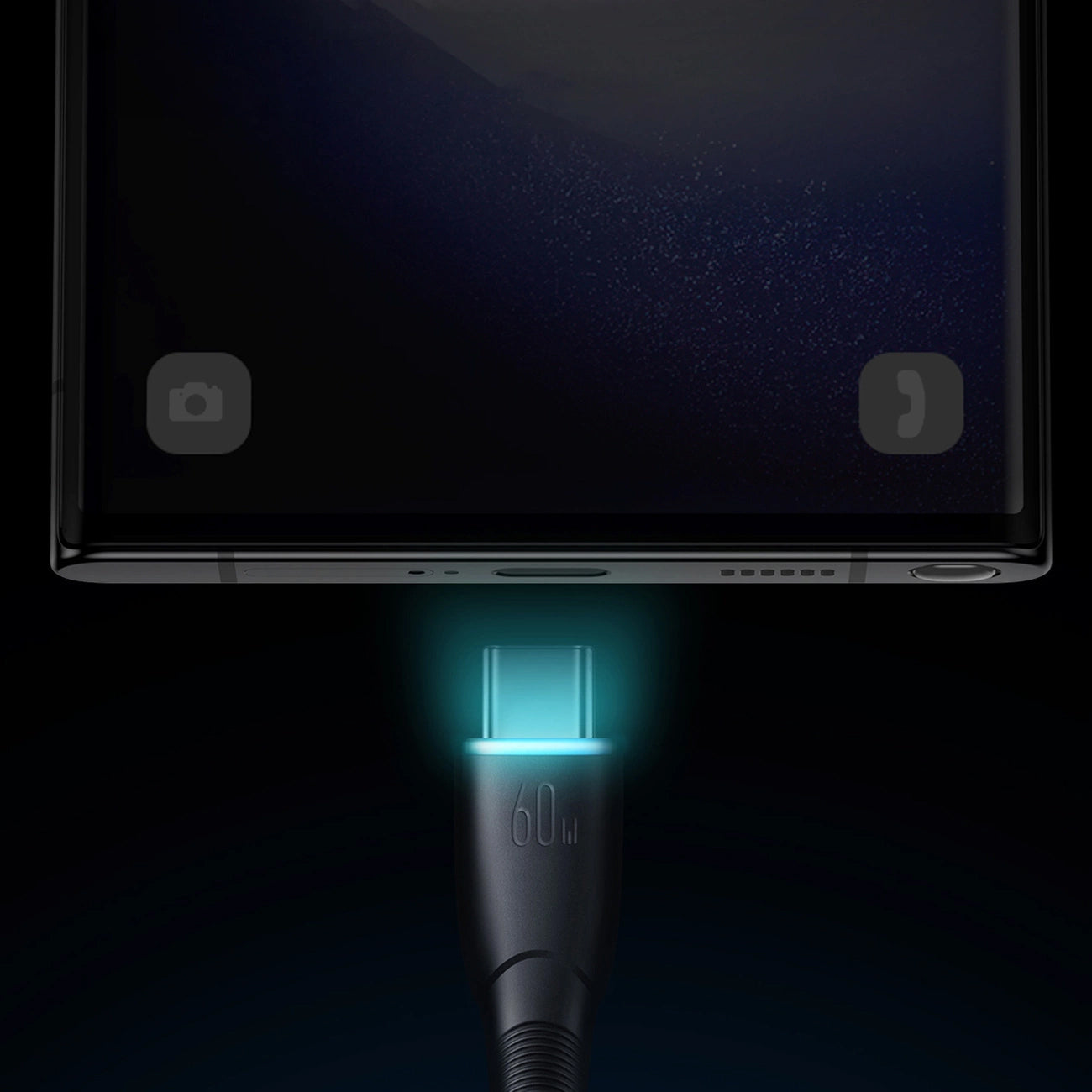 USB-C Data and Charging Cable - USB-C Joyroom S-A32, 60W, 1m, Black