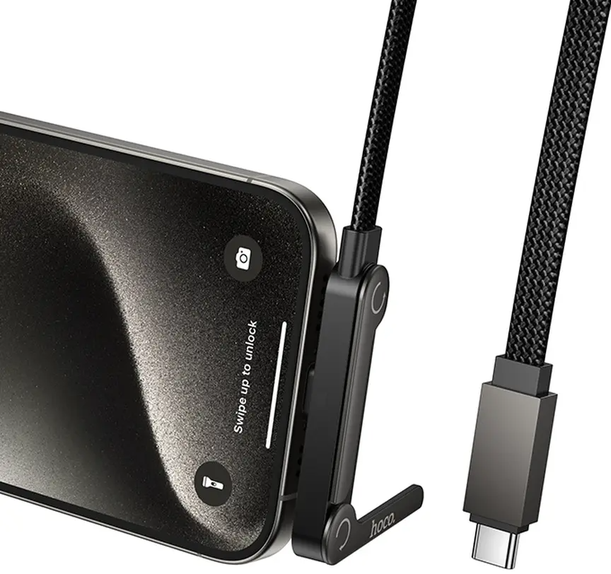 USB-C Data and Charging Cable - USB-C HOCO U150 Exquisite, 60W, 1.2m, Black