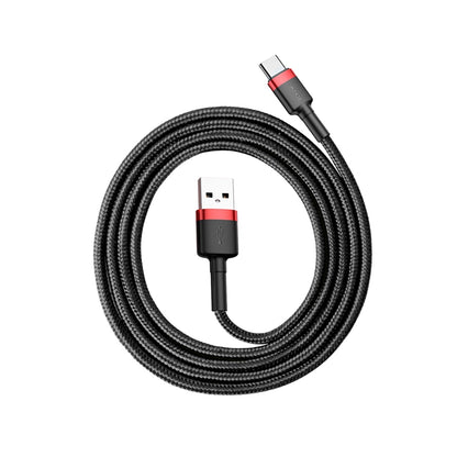 Data and Charging Cable USB-A - USB-C Baseus Coffee, 18W, 1m, Red CATKLF-B91