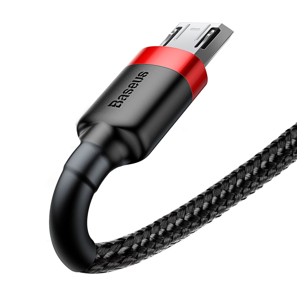 Data and Charging Cable USB-A - microUSB Baseus Cafule, 18W, 1m, Red CAMKLF-B91