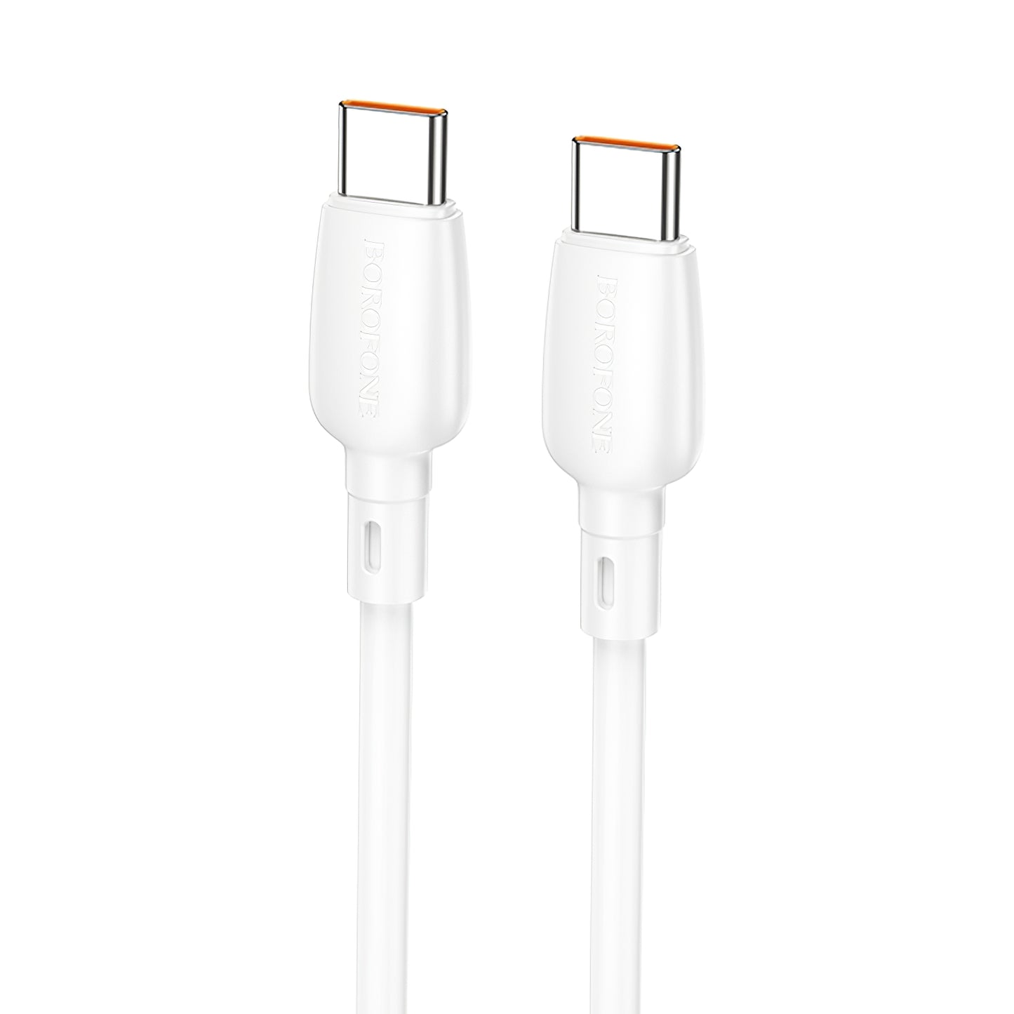 Data and Charging Cable USB-C - USB-C Borofone BX93, 100W, 1m, White