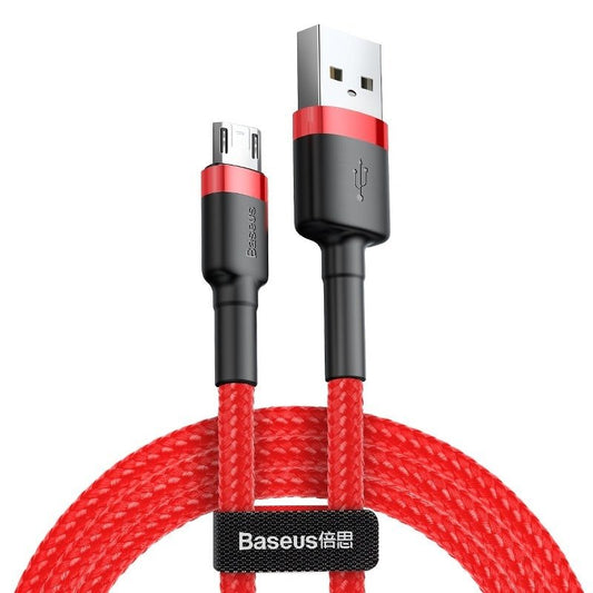 Data and Charging Cable USB-A - microUSB Baseus Cafule, 18W, 1m, Red CAMKLF-B09