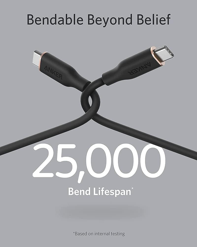 USB-C Data and Charging Cable - USB-C Anker PowerLine III, 100W, 0.9m, Black, Resealed A8552H11