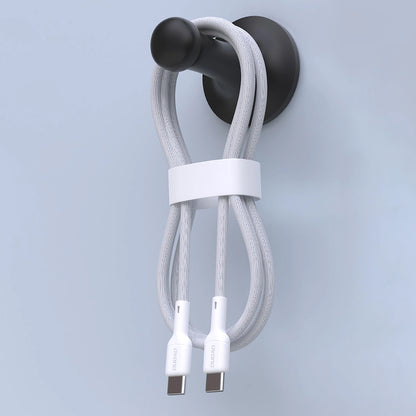 USB-C Data and Charging Cable - USB-C Dudao L9C, 65W, 1m, White
