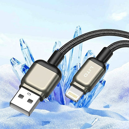 USB-A to Lightning Data and Charging Cable Lito LD17, 18W, 1m, Black