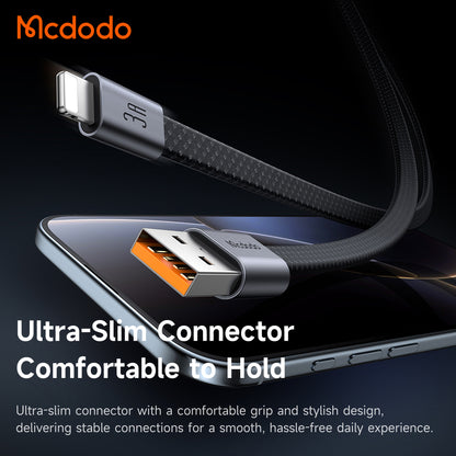 USB-A to Lightning Data and Charging Cable McDodo CA-1160, 18W, 1m, Black