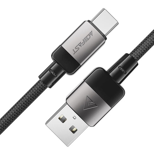 USB-A to USB-C Data and Charging Cable Acefast C9-04, 18W, 1.2m, Black