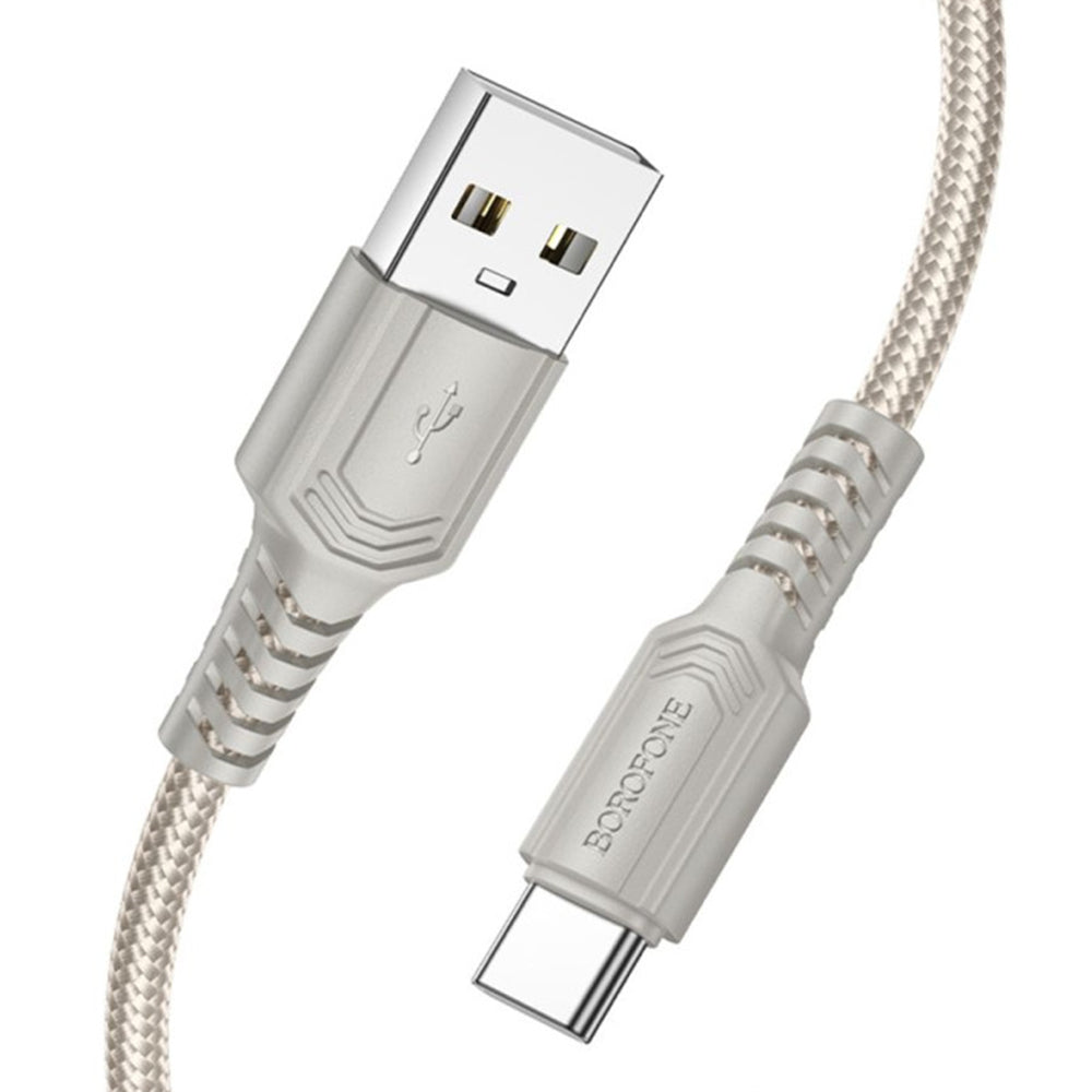 USB-A to USB-C Data and Charging Cable Borofone BX116 Certain, 18W, 1m, Black