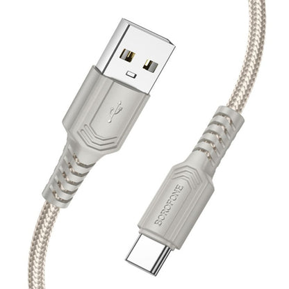 USB-A to USB-C Data and Charging Cable Borofone BX116 Certain, 18W, 1m, Black