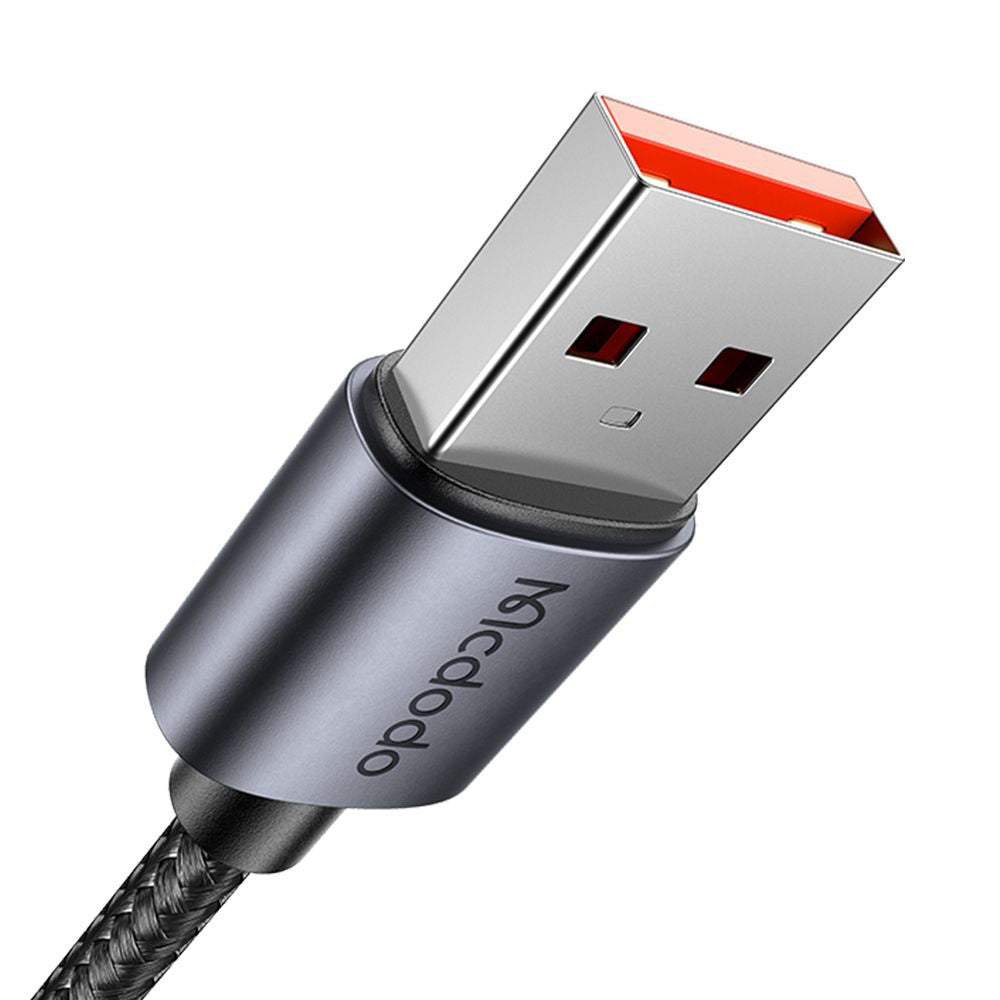 USB-A to USB-C McDodo CA-6520 Display Data and Charging Cable, 100W, 1.2m, Black