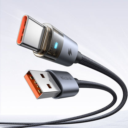 USB-A to USB-C Data and Charging Cable McDodo CA-6890, 66W, 1.2m, Black