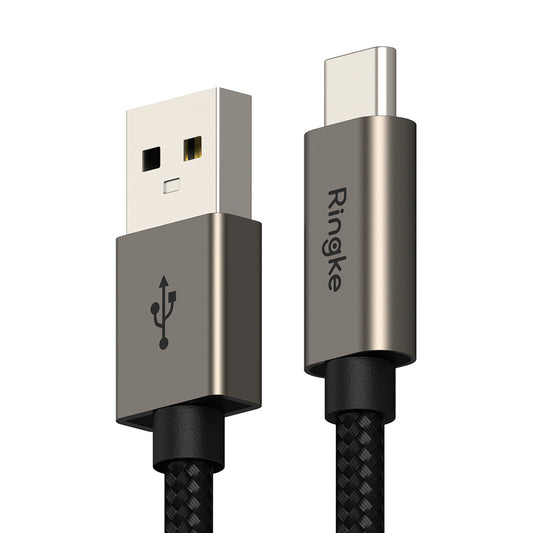 USB-A to USB-C Ringke Data and Charging Cable, 60W, 2m, Black
