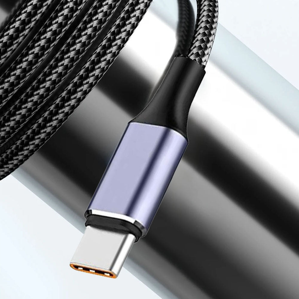 USB-A to USB-C Data and Charging Cable Techsuit PCB018, 100W, 1m, Black