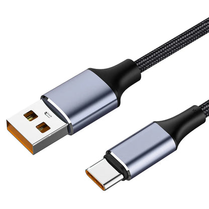 USB-A to USB-C Data and Charging Cable Techsuit PCB018, 100W, 1m, Black