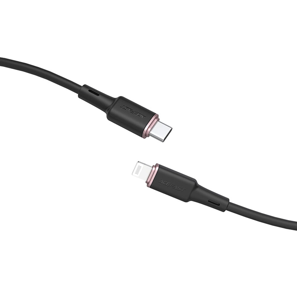 USB-C to Lightning Data and Charging Cable Acefast C2-01, 30W, 1.2m, Black