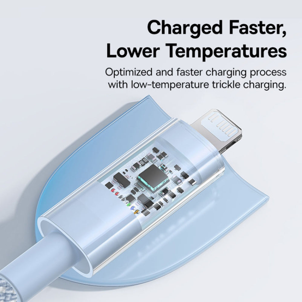 USB-C to Lightning Baseus Gem Data and Charging Cable, 20W, 2m, Blue P10373001311-01