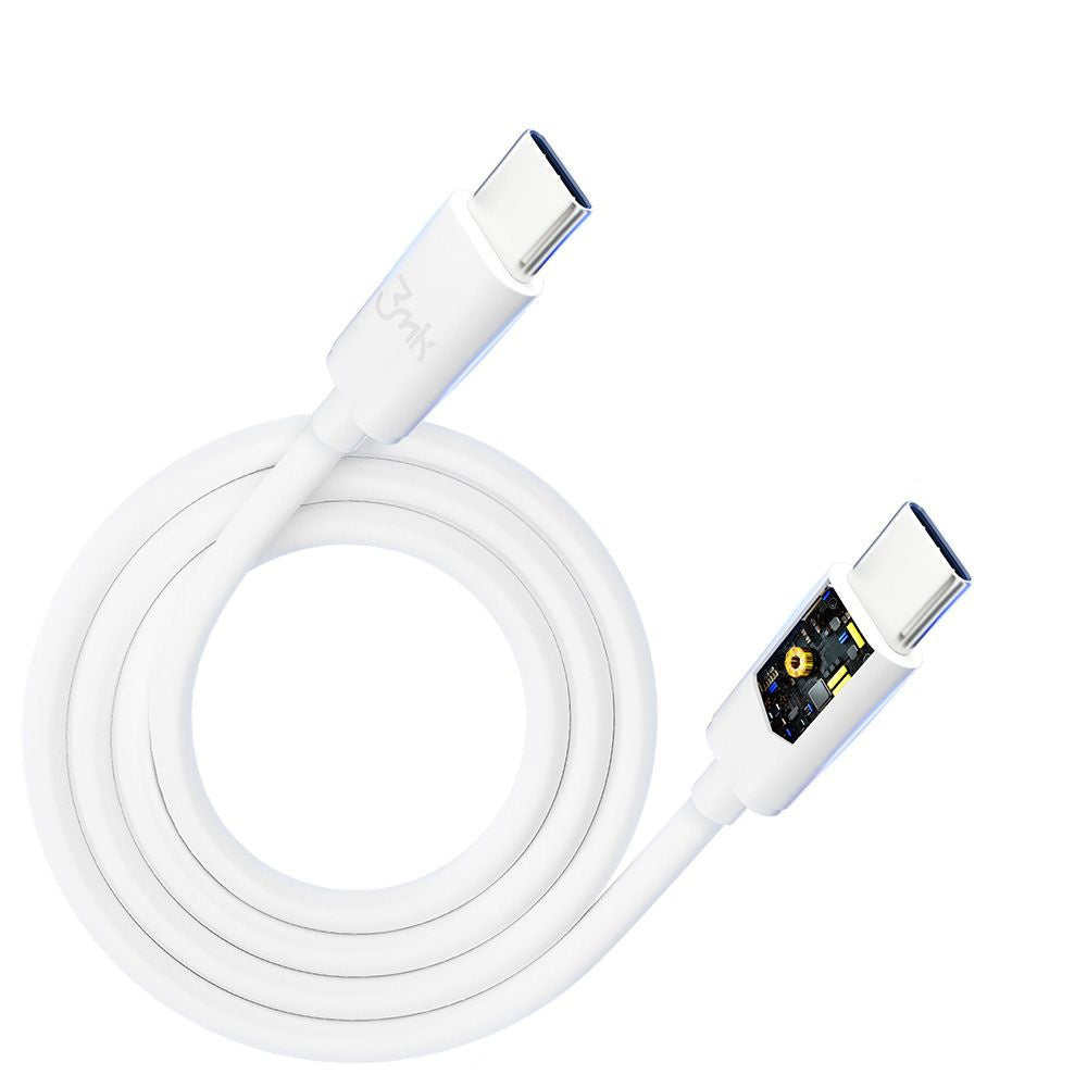 USB-C Data and Charging Cable - USB-C 3MK Hyper, 100W, 2m, White