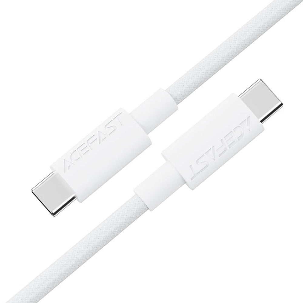 USB-C Data and Charging Cable - USB-C Acefast C18-03, 60W, 1.2m, White